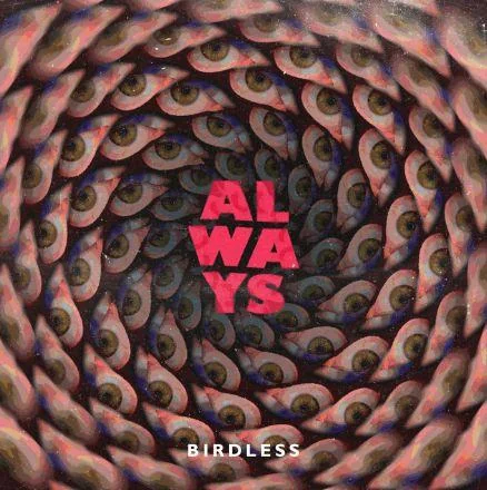 Capa de Always: espiral de olhos com o título em rosa